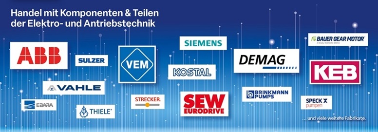 Übersicht starke Marken vogel-hemer, ABB VEM SIEMENS DEMAG KEB SEW